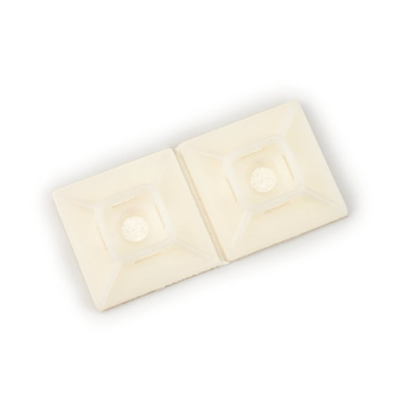 3M Cable Tie Mounting Base CTB1X1BKA-C Black, 4-way Adhesive Mount