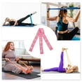 thumbnail image 4 of Unique Bargains 1pc Women 12 Grids Yoga Stretch Bands for Gym Stretching Exercise Pink Nylon High Elastic Yarn Latex Yarn, 4 of 4