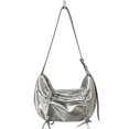 thumbnail image 1 of Bolso de hombro con lazo plisado suave, bolso de moda de cuero PU, bolso para axila para mujer, 1 of 9