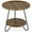 Brown, variant on Spaco Round End Table, 2-Tier Side Table Accent Table with Metal Legs, End Table for Indoor as Bedroom, Wood Brown