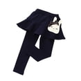 thumbnail image 2 of Atogsazn Children's Girls Legging Pants Soft Elastic Waist Yoga Pants with Skirts Gym Athletic Clothes A-Navy 2-3 Years, 2 of 4