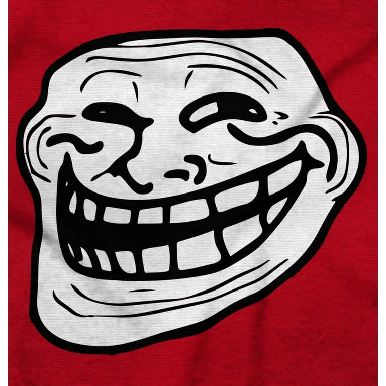 Troll Face Original Meme Smile Mad Sweatshirt for Men or Women Brisco  Brands 3X 