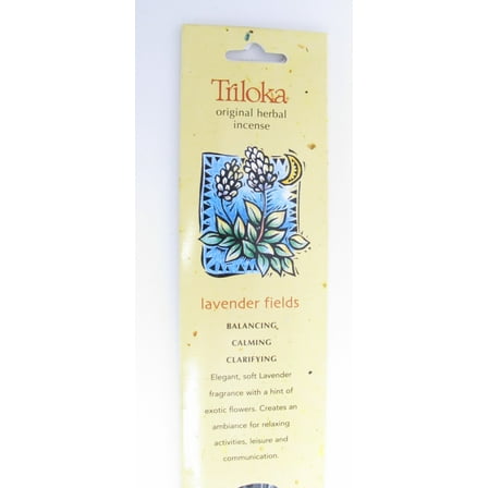 Triloka Herbal Incense Sticks, 10 sticks, Lavender Fields