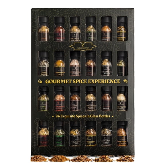Tilz Collection Spice Gift Set 24 Variety Pack Gourmet Spices for Cooking Grilling Rubs