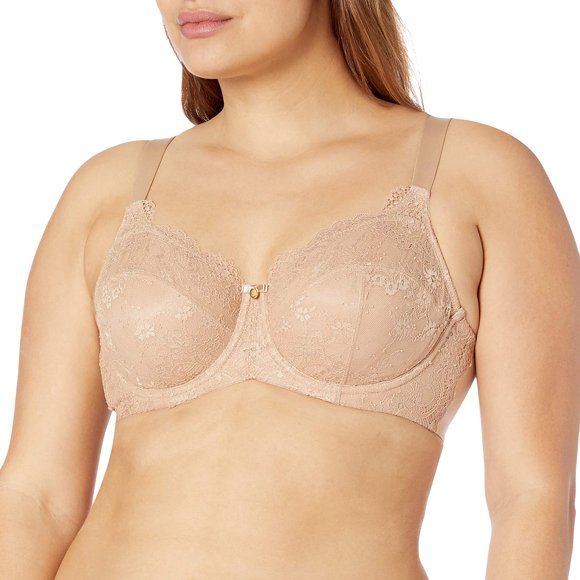Curvy Couture Soutien-Gorge Charmant Non Doublé pour Femmes Grande Taille, Bombshell Nude, 38DD