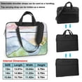 thumbnail image 6 of YFYANG 15.6 inch Universal Laptop Bag Oxford Cloth Laptop Sleeve, Multi-functional Watercolor Sunset Pattern Notebook Computer Messenger Bag Handbag, 6 of 8