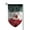 Fillet, variant on Mexico-Mexican-Flag Garden Flag Double Sided Flags with Vivid Color for Yard Lawn Garden Decor 12.5 x18 Inch Fillet
