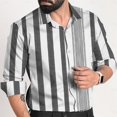 thumbnail image 1 of Camisa de moda 2024 con cuello de rayas y cuadrícula, cambio de color claro, camisas múltiples, patrón de alta definición, camisa de fiesta al aire libre de moda 3D, 1 of 6