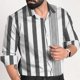 thumbnail image 1 of Camisa de moda 2024 con cuello de rayas y cuadrícula, cambio de color claro, camisas múltiples, patrón de alta definición, camisa de fiesta al aire libre de moda 3D, 1 of 6