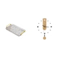 thumbnail image 1 of Bandeja para servir,Bandeja rectangular para servir en la cocina con asa,Bandeja de almacenamiento Plato para servir Tocador de baño,Reloj de pared,Reloj de pared decorativo para baño o, 1 of 8