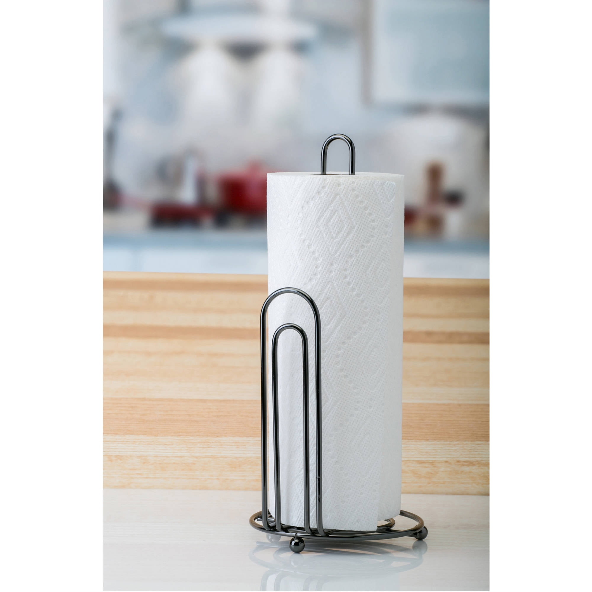 Kitchen Details Chrome Metal Freestanding Paper Towel Holder in the Paper  Towel Holders department at