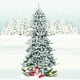 thumbnail image 3 of Árbol de Navidad Artificial Costway nevado en PVC 210 cm con 1108 puntas verde, 3 of 7