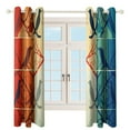 thumbnail image 3 of Watercolor Bird Blackout Curtains for Bedroom Curtains Insulated Room Darkening Window Drapes for Living Room, 3 of 7