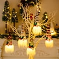 thumbnail image 1 of Xihbxyly Adornos Colgantes de Gnomo con Luz Led, Muñeco de Papá Noel Sin Rostro, Adornos para Árbol de Navidad, Decoración para Corona de Chimenea, Decoración Navideña para El Hogar, Tamaño 19 X 7 Cm, 1 of 7