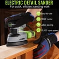 thumbnail image 3 of Detail Sander WORKPRO de 13.000 PPM con colector de polvo +12 lijado, 3 of 6