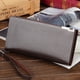 thumbnail image 4 of Minnieouse Cartera larga para hombre, tarjetero de lujo de estilo Simple, monedero de Color sólido con cremallera, monedas, bolsa para llaves de Carteras Negro, 4 of 6