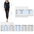 thumbnail image 3 of Women Thermal Underwear Set Fleece Seamless Bodycon Warm Solid Color, 3 of 8