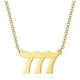 thumbnail image 2 of Qarigey Number Pendant Charm Necklace Golden Women Steel Gift Long Choker Friend Chains Christmas Neck Stainless Women Chain Ladies Ropa, zapatos y accesorios Miscelánea No.7 Qarigey AP007130-07, 2 of 6