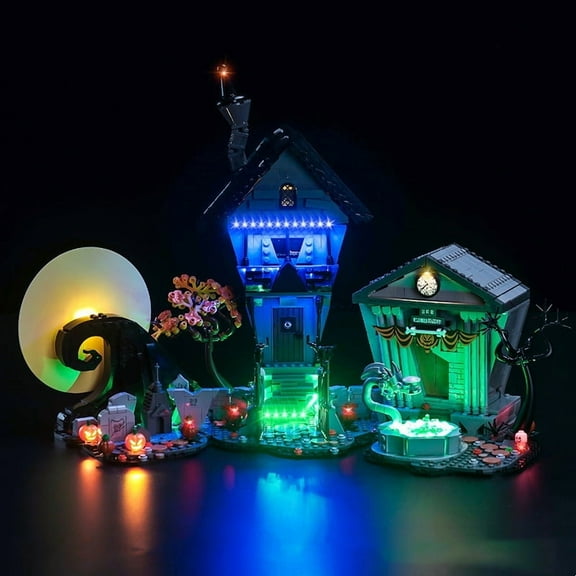 LED Lighting for Legos 21351 Christmas Eve Horror Building Toy, Creative Light Kit Compatible with Legos 21351 (NOT Included The Model Set)