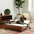 thumbnail image 3 of Happy Hounds Buster Sherpa Rectangle Pillow Style Dog Bed, Latte, Medium (42 x 30 in.), 3 of 8