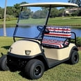thumbnail image 2 of Yuyamidu American Flag Golf Cart Seat Covers Coconut Tree Golf Cart Seat Cushion DecorBreathable 4-Way Stretch Fabric, 4th of July, 2 of 8