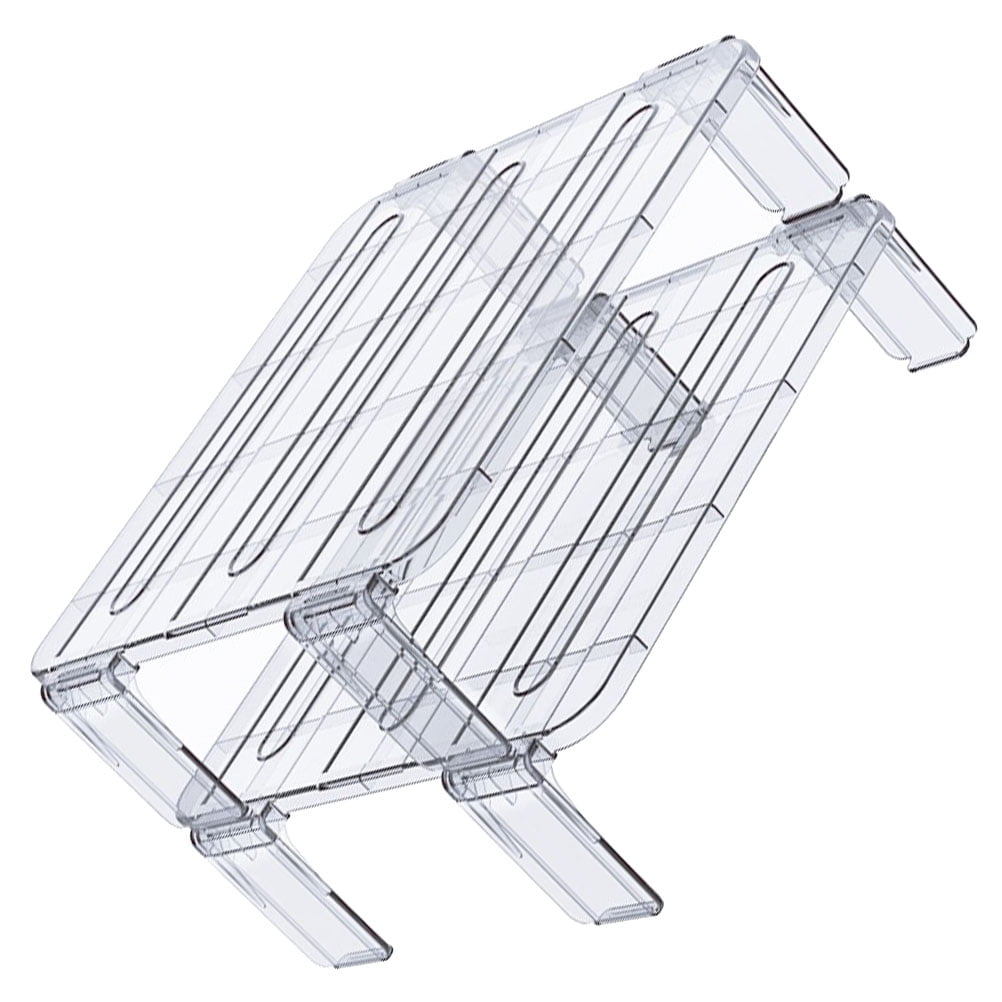 2pcs Refrigerator Organizer Shelf Fridge Stackable Storage Rack Kitchen Storage Rack