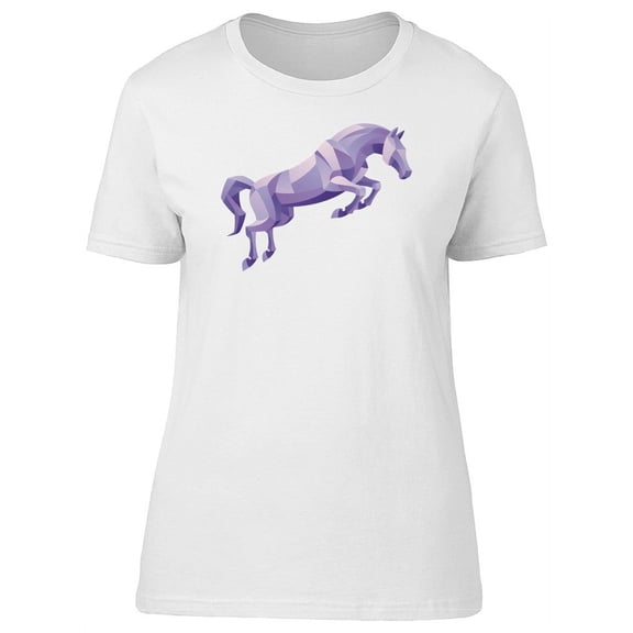 Cool Silver Abstract Horse Tee Women's -Image by Shutterstock
