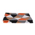 thumbnail image 2 of Bed Runner Decorative Triángulo patrón Hotel cama bufanda traje Runner para 1.5 metros cama naranja + café Naranja + Café Magideal Bed Runner Decorative, 2 of 7
