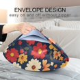 thumbnail image 4 of Yayeee Pillowcase Queen Size Set of 2 Satin Wrinkle Resistant Pillow Case, Red Floral, 4 of 8