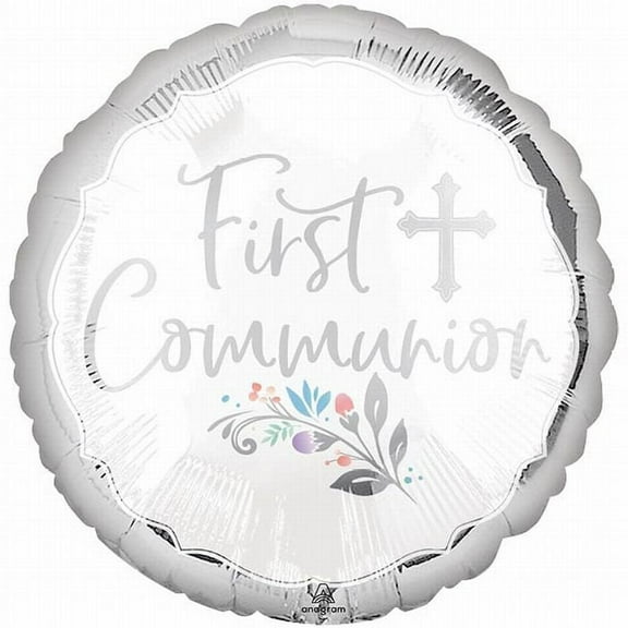 Holy Day First Communion 17-inch Foil Balloon