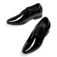 thumbnail image 5 of CMR CHAMARIPA High Heel Shoes For Men Elevator Shoes Black Tuxedo Patent Leather Men's Dress Shoes 8CM / 3.15 Inches, 5 of 5