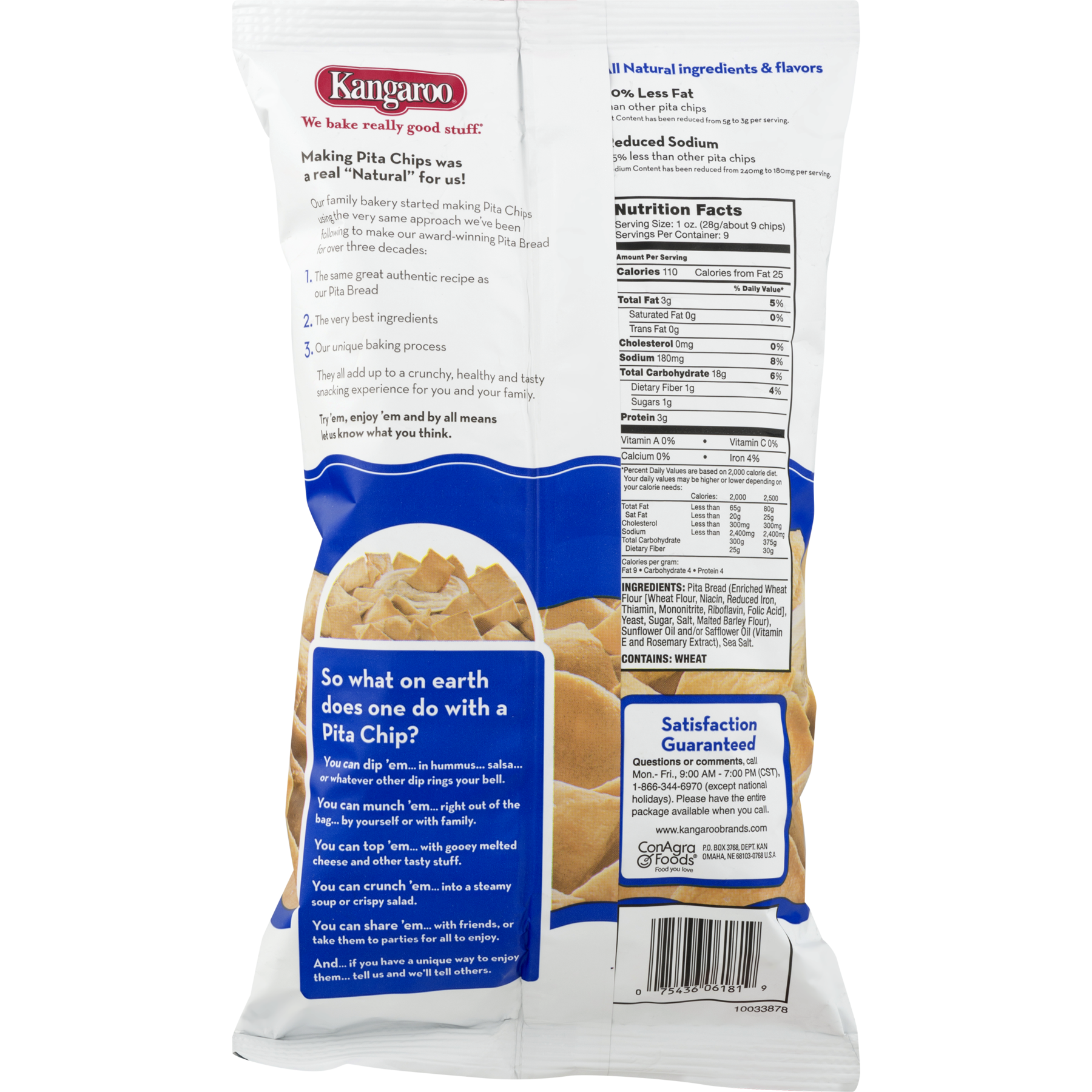 Kangaroo Pita Chips Nutrition Facts Blog Dandk