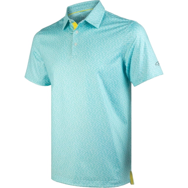 Chemises de Golf pour Hommes à Manches Courtes, Évacuation de l'Humidité, Ajustement Sec, Motifs Imprimés, Col à Revers, Performance Polo Chemises de Golf pour Hommes