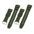 thumbnail image 2 of Correa de goma para reloj Yuyangstore AE-1300 SGW-300H SGW-500H Argenta verde 1,8 cm, 2 of 7