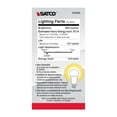 thumbnail image 6 of Satco 9.5W 120V 60W Equivalent Warm White 2700K A19 Medium Base E26 LED Light Bulbs Frosted (4-Pack) S39596, 6 of 11