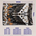 thumbnail image 3 of HELLOYOUNG Cozy Blanket Flannel Flying Moth Pattern Warm Soft Throw with Storage Bag for Home Office Travel Napping Sleeping Halloween Decor Bedding, 3 of 7