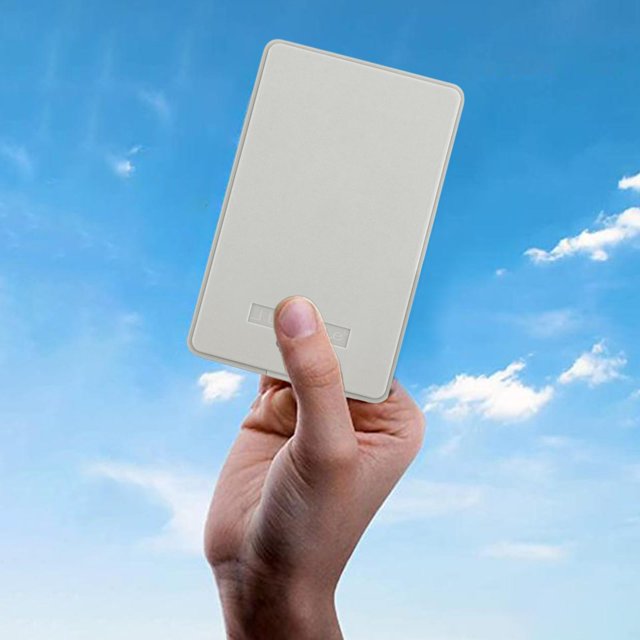 Discos duros externos portátiles, USB 2.0 2TB Almacenamiento de seguridad Slim 480MB/ para PC para Gaming Professionals Students Blanco Baoblaze Caja de discos duros