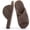 Brown, variant on Slippers for Women Memory Foam House Bedroom Corduroy Bow Crossbands Slide Slipper Shoes Comfy Pink Size 8-9