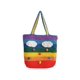 thumbnail image 2 of Bolso de playa de ganchillo, bolso cruzado arcoíris, accesorios, firme y duradero para usar, artículos fáciles de sostener. (Grande), 2 of 5