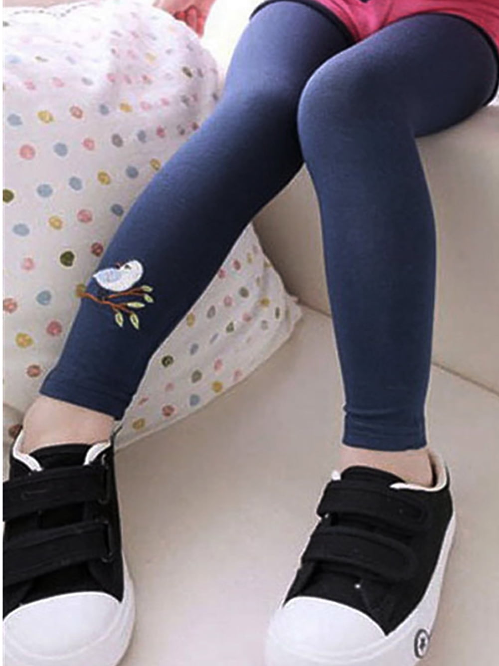 Adarl Kids Girls Cotton Crop Stretch Leggings Full Length Trousers Pants 2-3  Years - Walmart.com