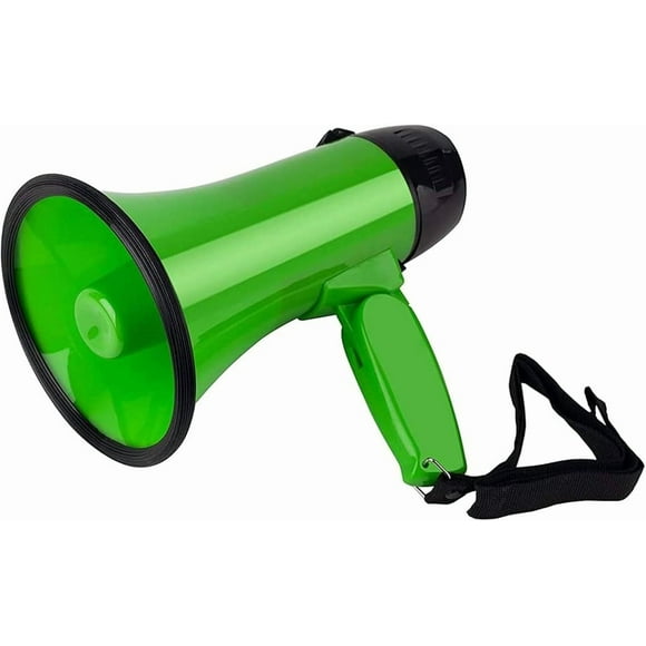 25W Portable Megaphone with Siren & Recording, Bullhorn for Tour Guides & Outdoor Sports