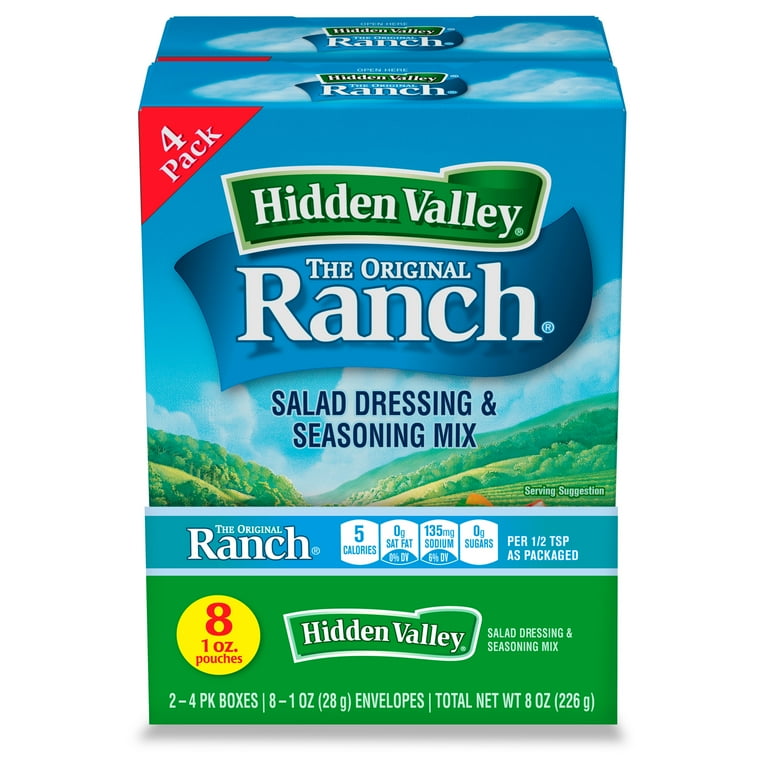 3 pack) Hidden Valley Original Ranch Salad Dressing &amp; Seasoning 