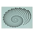 thumbnail image 3 of Spires Cutting Board, Minimalist Spiral Shape Dotted Monochrome Swirling Twisting Helix Form Design, Decorative Tempered Glass Cutting and Serving Board, Small Size, Black White, by Ambesonne, 3 of 5