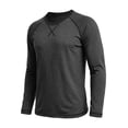 thumbnail image 6 of Vetsdori Mens Long Sleeve Winter Tshirts Shirts Basic Sports Raglan Pullover Lightweight Crew Neck Casual Color-block Tops for Men, 6 of 8
