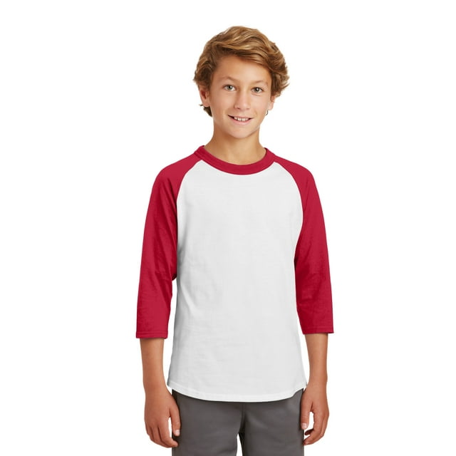 Camiseta Sport-Tek® Youth Colorblock Raglan. YT200 deporte-tek YT200