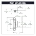 thumbnail image 2 of Hickory Hardware 3/8 inch Inset Surface Hinge Pair Satin Silver Cloud Self Close P295-SC, 2 of 6