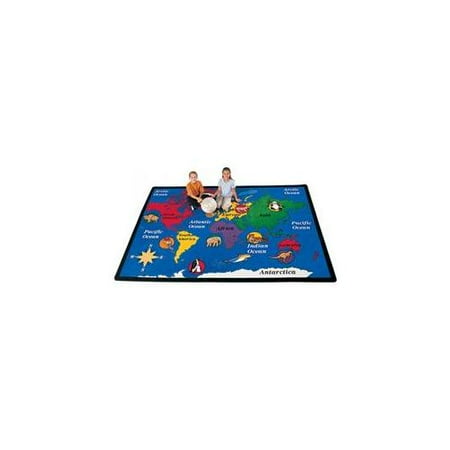Carpets for Kids World Explorer Geography Area Rug - 99.96