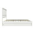 thumbnail image 3 of Everett King Wood Platform Bed with Panel Footboard and Twin XL Trundle in White, 3 of 5
