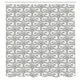 thumbnail image 3 of Ambesonne Acanthus Shower Curtain, Antique Dotwork Motif Art, 69"Wx75"L, Violet Blue Eggshell, 3 of 5