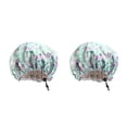 thumbnail image 4 of Jumpingount Gorro de dormir de noche para niños con hebilla ajustable, gorros de satén, gorro de dormir, tocado para el cuidado del cabello, baño, flor verde 2piezas Jumpingount CBP321340, 4 of 5